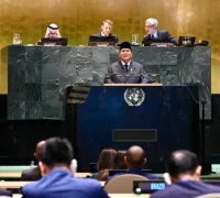 Presiden Prabowo Subianto menghadiri Konferensi PBB di New York bahas solusi dua negara Palestina Presiden Prabowo Subianto menghadiri Konferensi PBB di New York bahas solusi dua negara Palestina. (BPMI Setpres)