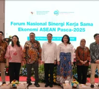 Forum Nasional Sinergi Kerja Sama Ekonomi ASEAN Pasca-2025 di Jakarta Forum Nasional Sinergi Kerja Sama Ekonomi ASEAN Pasca-2025 di Jakarta. (Ekon.go.id)