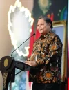 Screenshot 2025-10-08 185901 Menteri Koordinator Bidang Perekonomian Airlangga Hartarto menyampaikan pidato pembukaan Indonesia Sharia Economic Festival (ISEF) 2025 di Jakarta, Rabu (8/10/2025). (ekon.go.id)