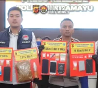 Screenshot 2025-10-14 090201 Wakapolres Indramayu Kompol Tahir Muhiddin saat konferensi pers ungkap kasus narkoba. (instagram.com/polres.indramayu)