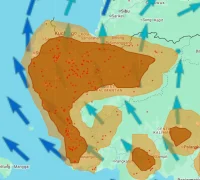 Pantauan ASMC menunjukkan sebaran hotspot dan kabut asap dari Kalimantan Barat menuju Sarawak.