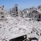 Kerusakan bangunan di Rafah, Gaza, setelah serangan dalam konflik Israel-Palestina. (Foto: x.com/MedicalAidPal)