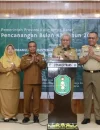 Sekda Kalbar Harisson mencanangkan Bulan Keselamatan dan Kesehatan Kerja 2026 di Pontianak. (instagram.com/adpim.provkalbar)