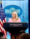Sekretaris Pers Gedung Putih Karoline Leavitt menyampaikan pernyataan terkait kebijakan Amerika Serikat terhadap Iran. (Foto: instagram.com/karolineleavitt)