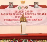 Sekda Kalbar Harisson membuka seleksi Paskibraka Kalbar 2026.