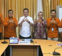 Bupati Kayong Utara Romi Wijaya menerima kunjungan Kepala BPS Kayong Utara untuk membahas Sensus Ekonomi 2026.