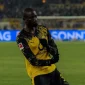 Serhou Guirassy merayakan gol saat Borussia Dortmund menang 4-0 atas Mainz 05 di Bundesliga.