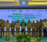 Wali Kota Singkawang Tjhai Chui Mie menghadiri Forum Smart Province Kalbar 2025 di Aula Garuda, Kantor Gubernur Kalbar. (Dok. MC Singkawang)