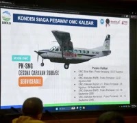 Sekda Kubu Raya Yusran Anizam memimpin rapat evaluasi kebencanaan terkait karhutla dan kekeringan. (Prokopim KKR)