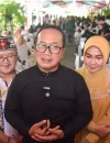Bupati Sujiwo saat menyampaikan agenda Gema Idulfitri Bundaran Gaforaya.