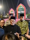 Bupati Kubu Raya Sujiwo menyampaikan kebijakan kalender tahunan agenda keagamaan di Bundaran Gaforaya.