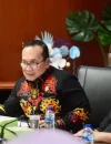 Bupati Sujiwo saat melakukan kunjungan kerja ke Kementerian Agraria dan Tata Ruang/Badan Pertanahan Nasional terkait sinkronisasi data sawah Kubu Raya.