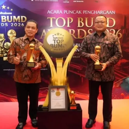 Gubernur Kalimantan Barat Ria Norsan saat menghadiri TOP BUMD Awards 2026 di Jakarta.