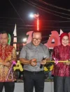 Taman Pasar Kakap resmi dibuka Bupati Kubu Raya Sujiwo di Sungai Kakap.