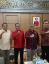 Wakil Gubernur Kalbar Krisantus Kurniawan menerima audiensi Dewan Pengawas BPJS Ketenagakerjaan di ruang kerja Wakil Gubernur, Jumat (22/5/2026).