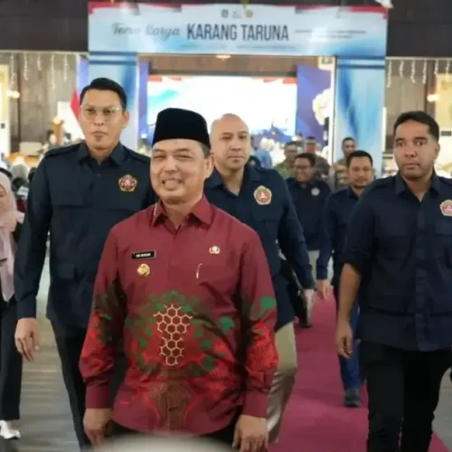 Gubernur Kalbar Ria Norsan membuka Temu Karya Karang Taruna Kabupaten/Kota se-Kalimantan Barat di Pendopo Gubernur Kalbar.