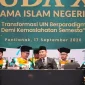Gubernur Kalbar Ria Norsan saat menghadiri Wisuda Program S1 dan S2 XXIII IAIN Pontianak di Hotel Novotel Pontianak.