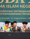 Gubernur Kalbar Ria Norsan saat menghadiri Wisuda Program S1 dan S2 XXIII IAIN Pontianak di Hotel Novotel Pontianak.
