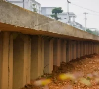 Lokasi pembangunan turap di kawasan Sungai Raya Dalam, Kubu Raya menuju Korpri. (foto: Prokopim KKR)