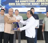 Sekda Kalbar Harisson membuka UKJ AMSI Kalbar 2026 di Pendopo Gubernur Kalimantan Barat, Pontianak.