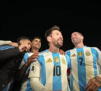 Lionel Messi Kualifikasi Piala Dunia 2026 Lionel Messi merayakan gol Argentina vs Venezuela di kualifikasi Piala Dunia 2026. (instagram.com/leomessi)