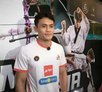 Veddriq Leonardo, atlet panjat tebing speed Indonesia asal Pontianak, membidik emas Asian Games 2026. (Foto: Kemenpora)