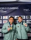 Atlet asal Pontianak Veddriq Leonardo meraih medali emas World Climbing Series nomor speed di Chamonix, Prancis.
