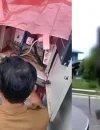 Videotron Pemkab Melawi di Bundaran Nanga Pinoh yang diduga diretas.