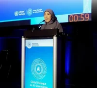 Menteri Komunikasi dan Digital Meutya Hafid menyampaikan visi Indonesia membangun generasi muda sebagai inovator AI pada WSIS Forum 2026 di Jenewa, Swiss.