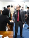 Bupati Kubu Raya Sujiwo usai menyampaikan laporan pertanggungjawaban APBD usai meraih opini WTP ke-12 dari BPK RI.