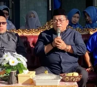 Wakil Bupati Kubu Raya Sukiryanto menghadiri pemotongan hewan kurban di Kantor Kemenag Kubu Raya.