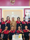 Wagub Kalbar Krisantus Kurniawan melepas kontingen SMAN 3 Singkawang untuk mewakili Kalbar di lomba tingkat nasional.