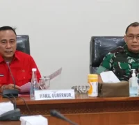 Wagub Kalbar Krisantus Kurniawan bersama TNI AD membahas penguatan perbatasan dengan teknologi drone dan peran ormas.