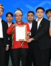 Wagub Kalbar Krisantus Kurniawan melantik BAKORDA HIPMI PT Kalbar periode 2026–2028 di Pendopo Gubernur Kalbar, Kamis (12/2/2026).