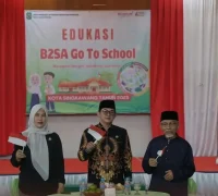 Wakil Wali Kota Singkawang, Muhammadin Wawako Muhammadin saat menghadiri sosialisasi B2SA di Ponpes Singkawang. (instagram.com/prokopimsingkawang)