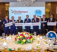 AirBorneo Peluncuran logo baru AirBorneo dengan konsep Wings of Unity di Kuching