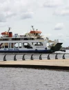 WhatsApp Image 2025-10-22 at 21.28.30 Kapal Ferry KMP Jembatan Kapuas bersandar di dermaga penyeberangan Bardan–Siantan usai selesai perawatan tahunan