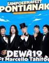 Poster konser SampoernaFest Pontianak 2026 yang menghadirkan Dewa 19, Juicy Luicy, dan The Changcuters.