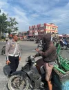 petugas polres kubu raya gelar operasi zebra kapuas 2025 di simpang kapur