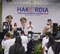 Wali Kota Pontianak Edi Rusdi Kamtono memberikan arahan kepada seluruh ASN pada peringatan HAKORDIA 2025.