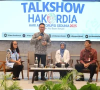 Wali Kota Pontianak Edi Rusdi Kamtono saat menjadi narasumber Talkshow Pencegahan Korupsi dalam rangka peringatan Hakordia.