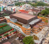 Pelayanan publik di MPP Pontianak dengan latar pemandangan Sungai Kapuas