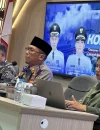 ⁠Kepala Dinas Perhubungan Kota Pontianak Yuli Trisna Ibrahim tengah memaparkan rencana penerapan layanan angkutan massal berbasis jalan dengan skema Buy The Service (BTS)
