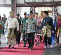 Wali Kota Pontianak Edi Rusdi Kamtono menghadiri pelantikan dan rapat pimpinan POM se-Kalbar.