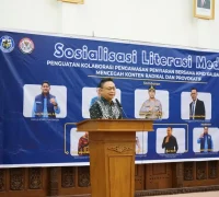 Wali Kota Pontianak Edi Rusdi Kamtono membuka Sosialisasi Literasi Media yang digelar KNPI Kota Pontianak dan KPID Kalbar.