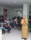 Dokter Nihayatus Solikhah saat memberikan sosialisasi dampak kabut asap bagi kesehatan di RSUD Sultan Syarif Mohamad Alkadrie Pontianak