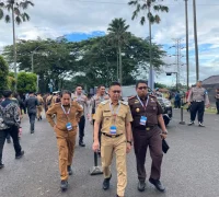 Edi Rusdi Kamtono dan Bahasan saat menghadiri Rakornas Pemerintah Pusat dan Daerah 2026 di Bogor, Senin (2/2/2026).