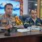 Kapolresta Pontianak Kota saat konferensi pers pengungkapan kasus kekerasan seksual anak di Pontianak Barat.