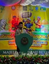 Wakil Wali Kota Pontianak Bahasan saat membuka Festival Musik Bangun Sahur di halaman Masjid Jami Sultan Syarif Abdurrahman.