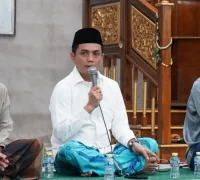 Wakil Wali Kota Pontianak Bahasan saat Safari Ramadan di Masjid As Su'ada Pontianak Timur.
